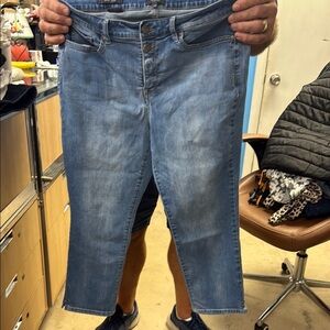 NYDJ Light Blue Denim Jeans Sheri Slim Fit, Lift and Tuck Texhnology